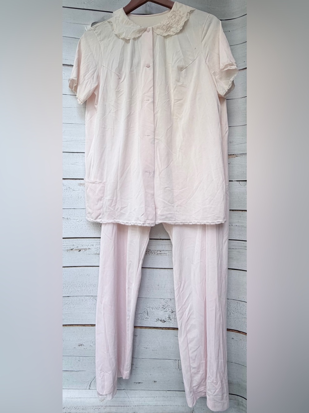 VINTAGE Shadowline Pajama Set- Medium